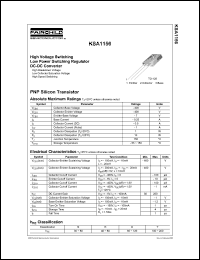 KSA1156 datasheet: PNP Silicon Transistor KSA1156