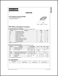 KSB1098 datasheet: PNP Epitaxial Silicon Transistor KSB1098