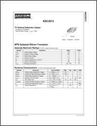 KSC2073 datasheet: NPN Epitaxial Silicon Transistor KSC2073