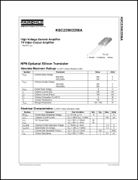 KSC2258 datasheet: NPN Epitaxial Silicon Transistor KSC2258