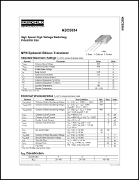 KSC5054 datasheet: NPN Epitaxial Silicon Transistor KSC5054