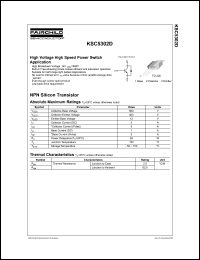 KSC5302D datasheet: NPN Silicon Transistor KSC5302D