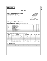 KSD1362 datasheet: NPN Epitaxial Silicon Transistor KSD1362