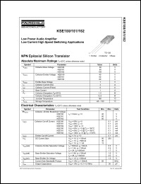 KSE181 datasheet: NPN Epitaxial Silicon Transistor KSE181