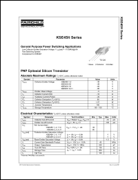 KSE45H datasheet: PNP Epitaxial Silicon Transistor KSE45H