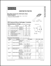 KSE703 datasheet: PNP Epitaxial Silicon Darlington Transistor KSE703