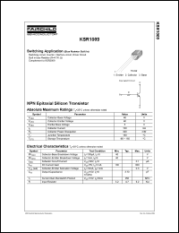 KSR1009 datasheet: NPN Epitaxial Silicon Transistor KSR1009