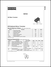 KST24 datasheet: NPN Epitaxial Silicon Transistor KST24