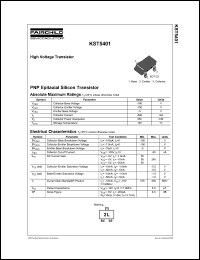 KST5401 datasheet: PNP Epitaxial Silicon Transistor KST5401