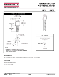 L14F1 datasheet: HERMETIC SILICON PHOTODARLINGTON L14F1