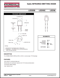 LED56 datasheet: GaAs INFRARED EMITTING DIODE LED56