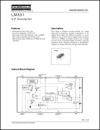 LM331 datasheet: V-F Converter LM331