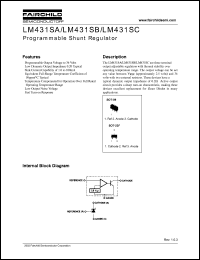 LM431SB datasheet: Programmable Shunt Regulator LM431SB