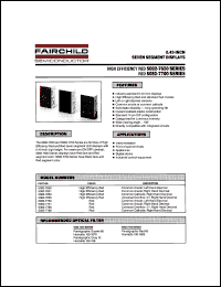 5082-7650 datasheet: 0.43-INCH SEVEN SEGMENT DISPLAYS 5082-7650