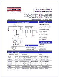 MAN3H10 datasheet: 0.3 Inch (7.62mm) COMPACT LOW CURRENT NUMERIC FRAME DISPLAY MAN3H10