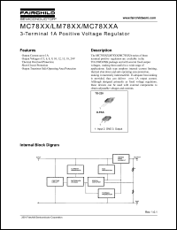 MC7818 datasheet: 3-Terminal 1A Positive Voltage Regulator MC7818