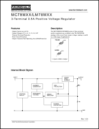 MC78M06 datasheet: 3-Terminal 0.5A Positive Voltage Regulator MC78M06