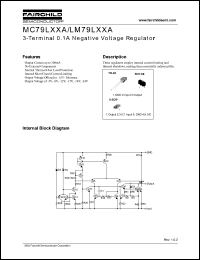 MC79L05A datasheet: 3-Terminal 0.1A Negative Voltage Regulator MC79L05A