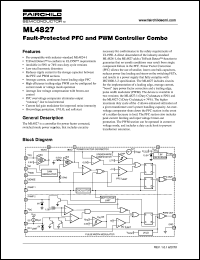ML4827-1 datasheet: Fault-Protected PFC and PWM Controller Combo ML4827-1