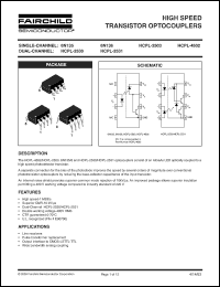 6N136 datasheet: HIGH SPEED TRANSISTOR OPTOCOUPLERS 6N136