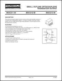 MOC212-M datasheet: Small Outline Optoisolators Transistor Output MOC212-M