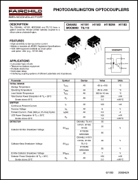 MOC8080 datasheet: PHOTODARLINGTON OPTOCOUPLERS MOC8080