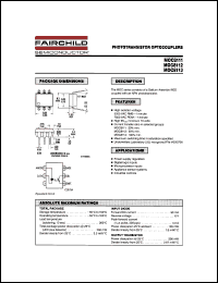 MOC8113 datasheet: PHOTOTRANSISTOR OPTOCOUPLERS MOC8113