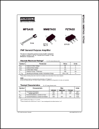 MPSA55 datasheet: PNP General Purpose Amplifier MPSA55