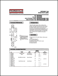 MV53642 datasheet: DIFFUSED SOLID STATE LAMPS MV53642