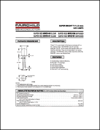 MV8141 datasheet: SUPER BRIGHT T-1 3/4 (5mm) LED LAMPS MV8141