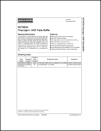 NC7NZ34 datasheet: TinyLogic TM UHS Triple Buffer NC7NZ34