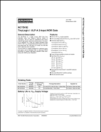 NC7SV02 datasheet: ULP-A 2-Input NOR Gate NC7SV02