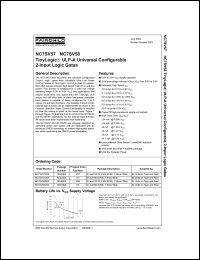 NC7SV57 datasheet: ULP-A Universal Configurable 2-Input Logic Gates NC7SV57