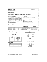 NC7SZ384 datasheet: UHS 1-Bit Low Power Bus Switch NC7SZ384