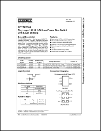 NC7SZD384 datasheet: UHS 1-Bit Low Power Bus Switch with Level Shifting NC7SZD384