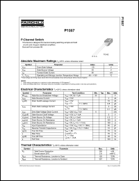 P1087 datasheet: P-Channel Switch P1087