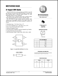 MC74VHC1G32DFT1 datasheet: 2-Input OR Gate MC74VHC1G32DFT1