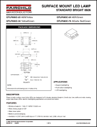 QTLP600C-24 datasheet: SURFACE MOUNT LED LAMP STANDARD BRIGHT 0606 QTLP600C-24