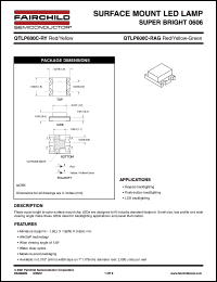 QTLP600C-RY datasheet: SURFACE MOUNT LED LAMP SUPER BRIGHT 0606 QTLP600C-RY