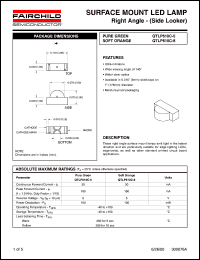 QTLP610C-5 datasheet: SURFACE MOUNT LED LAMP Right Angle - (Side Looker) QTLP610C-5