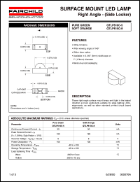 QTLP610C-8 datasheet: SURFACE MOUNT LED LAMP Right Angle - (Side Looker) QTLP610C-8