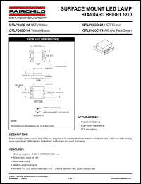 QTLP650C-24 datasheet: SURFACE MOUNT LED LAMP STANDARD BRIGHT 1210 QTLP650C-24