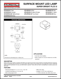 QTLP670C-E datasheet: SURFACE MOUNT LED LAMP SUPER BRIGHT PLCC-2 QTLP670C-E