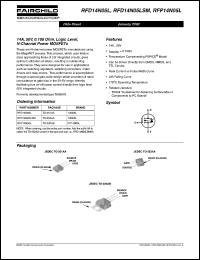 RFD14N05LSM datasheet: 14A, 50V, 0.100 Ohm, Logic Level, N-Channel Power MOSFETs RFD14N05LSM