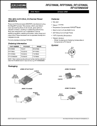 RFG70N06 datasheet: 70A, 60V, 0.014 Ohm, N-Channel Power MOSFETs RFG70N06