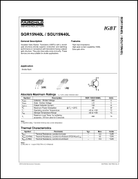 SGU15N40L datasheet: IGBT SGU15N40L