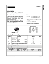 SI3454DV datasheet: N-Channel PowerTrench MOSFET SI3454DV