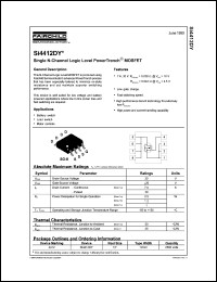SI4412DY datasheet: Single N-Channel Logic Level PowerTrench MOSFET SI4412DY