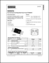 SI6966DQ datasheet: Dual N-Channel 2.5V Specified PowerTrench MOSFET SI6966DQ