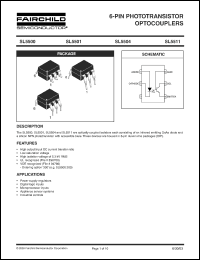 SL5501 datasheet: 6-PIN PHOTOTRANSISTOR OPTOCOUPLERS SL5501